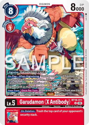 Garudamon (X Antibody) [BT16-011] [Beginning Observer] - Trinity Hobby