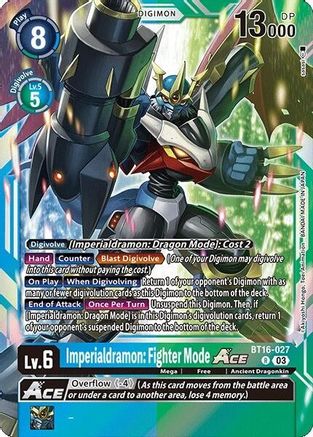 Imperialdramon: Fighter Mode Ace [BT16-027] [Beginning Observer] - Trinity Hobby