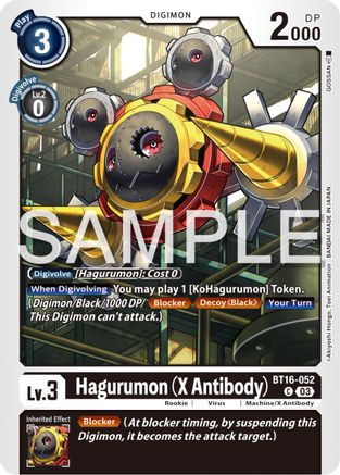Hagurumon (X Antibody) [BT16-052] [Beginning Observer] - Trinity Hobby