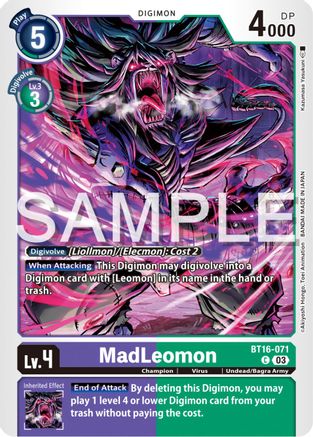 MadLeomon [BT16-071] [Beginning Observer] - Trinity Hobby