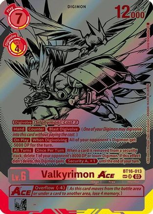 Valkyrimon Ace [BT16-013] (Textured) [Beginning Observer] - Trinity Hobby