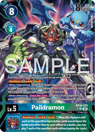 Paildramon [BT16-025] (Alternate Art) [Beginning Observer] - Trinity Hobby