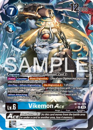 Vikemon Ace [BT16-026] (Alternate Art) [Beginning Observer] - Trinity Hobby