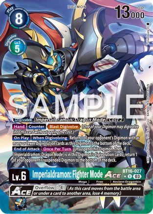 Imperialdramon: Fighter Mode Ace [BT16-027] (Alternate Art) [Beginning Observer] - Trinity Hobby