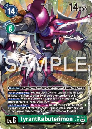 TyrantKabuterimon [BT16-048] (Alternate Art) [Beginning Observer] - Trinity Hobby