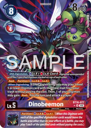 Dinobeemon [BT16-077] (Alternate Art) [Beginning Observer] - Trinity Hobby