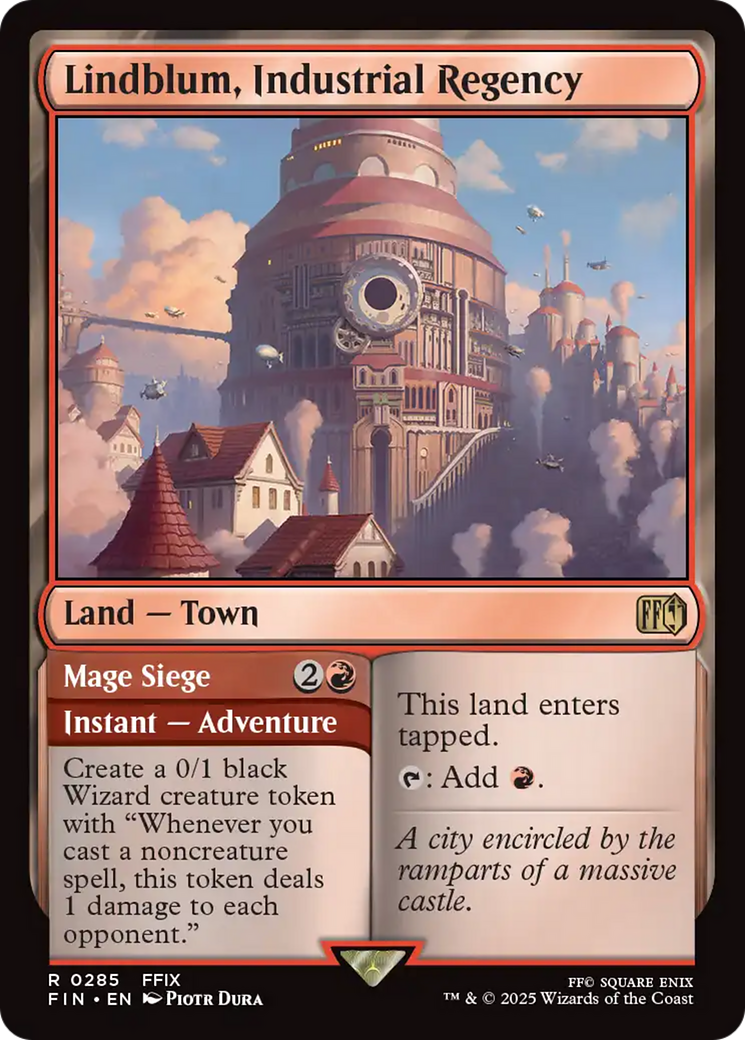 Lindblum, Industrial Regency // Mage Siege  [Foil]  (FIN-285) - [FINAL FANTASY]
