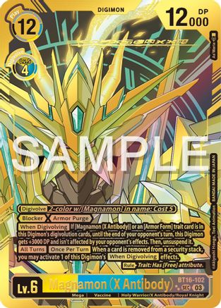 Magnamon (X Antibody) [BT16-102] (Textured) [Beginning Observer] - Trinity Hobby