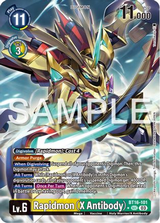 Rapidmon (X Antibody) [BT16-101] (Alternate Art) [Beginning Observer] - Trinity Hobby