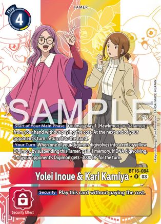 Yolei Inoue & Kari Kamiya [BT16-084] (Alternate Art) [Beginning Observer] - Trinity Hobby