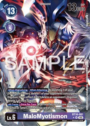 MaloMyotismon [BT16-081] (Alternate Art) [Beginning Observer] - Trinity Hobby