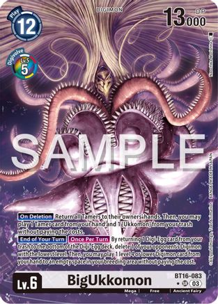 BigUkkomon [BT16-083] (Alternate Art) [Beginning Observer] - Trinity Hobby