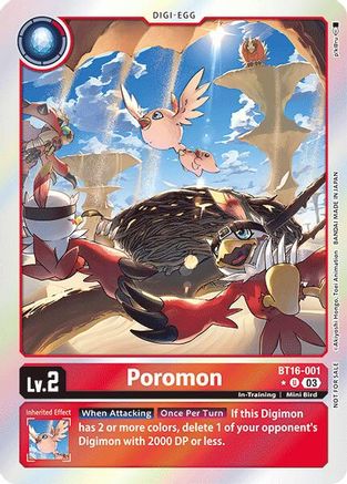 Poromon [BT16-001] (Box Promotion Pack: Beginning Observer) [Beginning Observer Promos] - Trinity Hobby