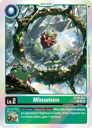 Minomon [BT16-004] (Box Promotion Pack: Beginning Observer) [Beginning Observer Promos] - Trinity Hobby