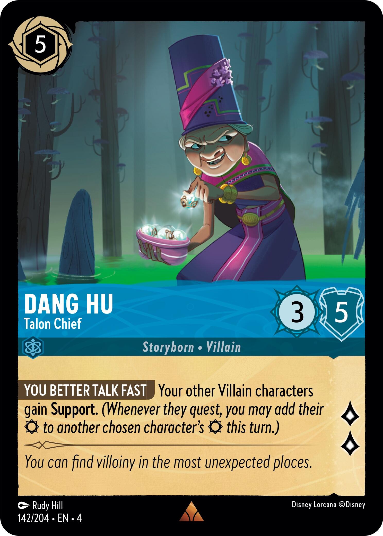 Dang Hu - Talon Chief (142/204) [Ursula's Return] - Trinity Hobby