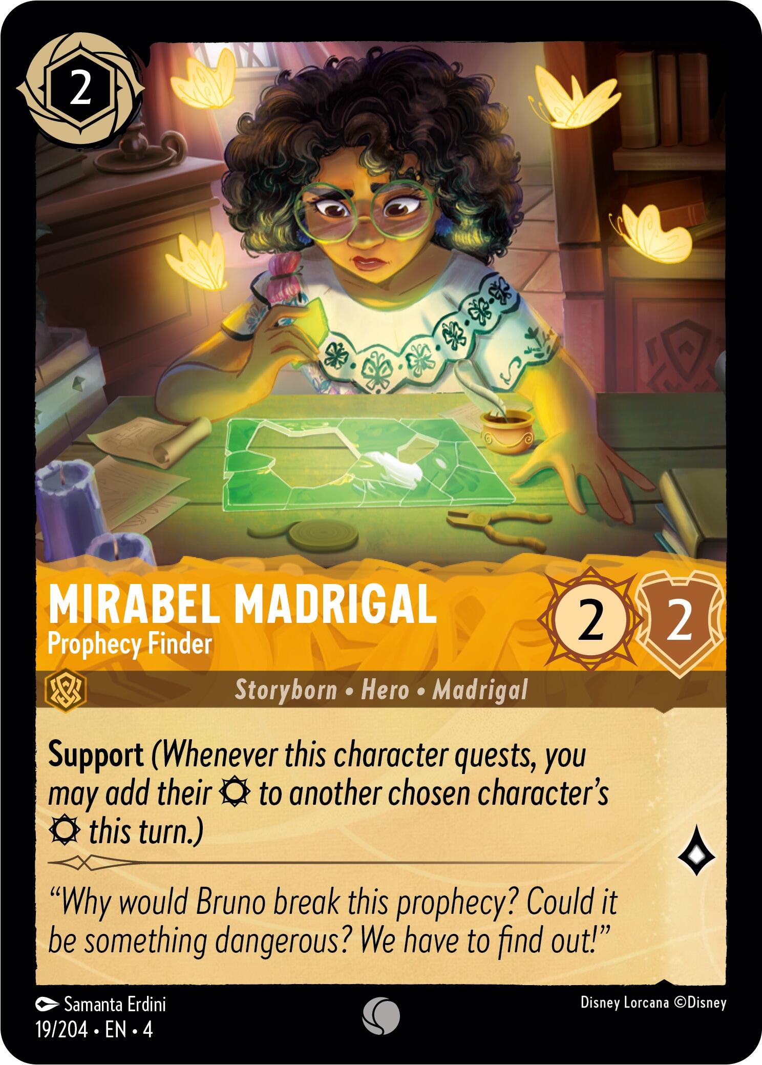 Mirabel Madrigal - Prophecy Finder (19/204) [Ursula's Return] - Trinity Hobby