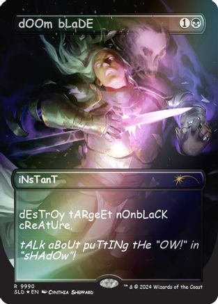 dOOm bLaDE (Rainbow Foil) (SLD-9990) - [Secret Lair Drop Series] Foil - Trinity Hobby