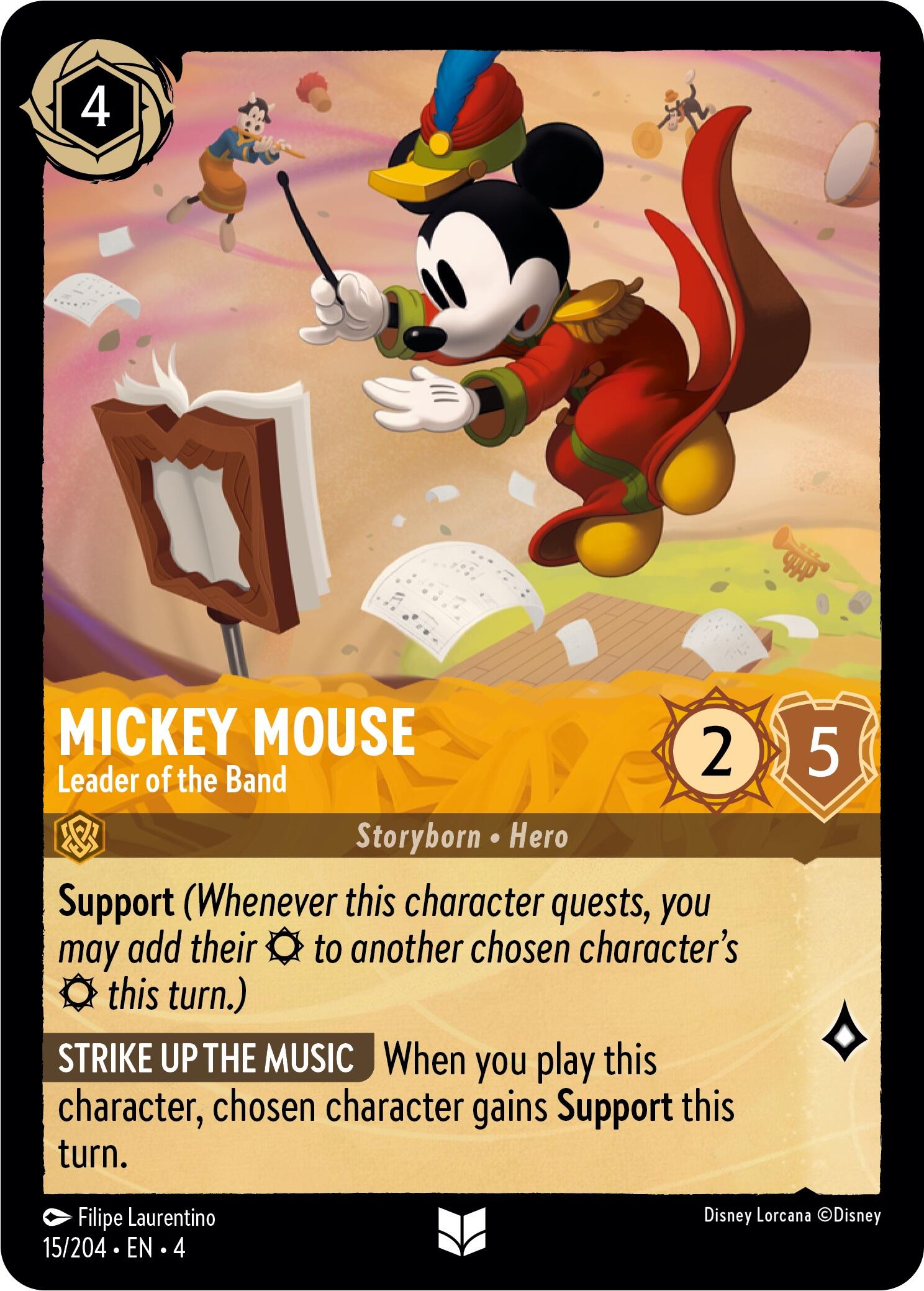 Mickey Mouse - Leader of the Band (15/204) [Ursula's Return] - Trinity Hobby