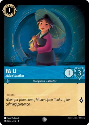 Fa Li - Mulan's Mother (143/204) [Ursula's Return] - Trinity Hobby