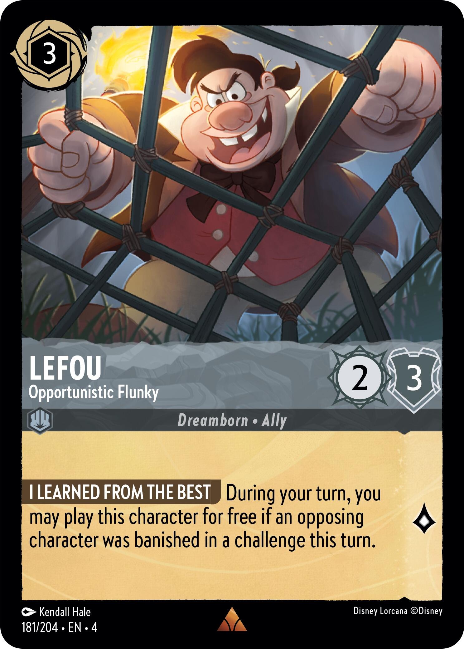 LeFou - Opportunistic Flunky (181/204) [Ursula's Return] - Trinity Hobby