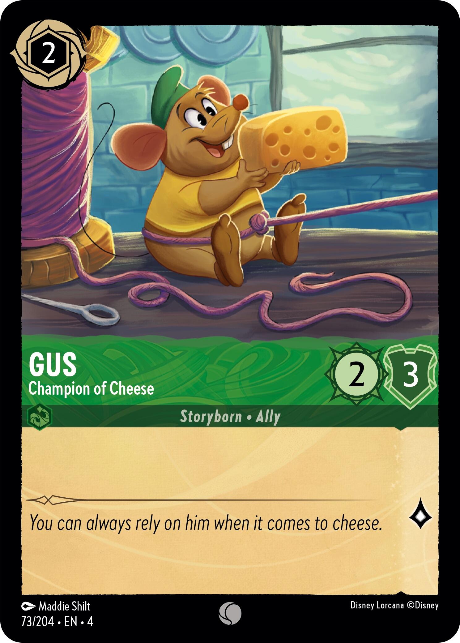 Gus - Champion of Cheese (73/204) [Ursula's Return] - Trinity Hobby