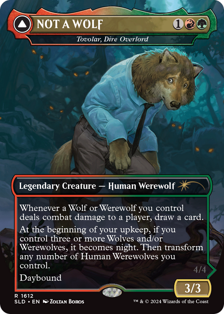 NOT A WOLF - Tovolar, Dire Overlord [Secret Lair Drop Series] - Trinity Hobby