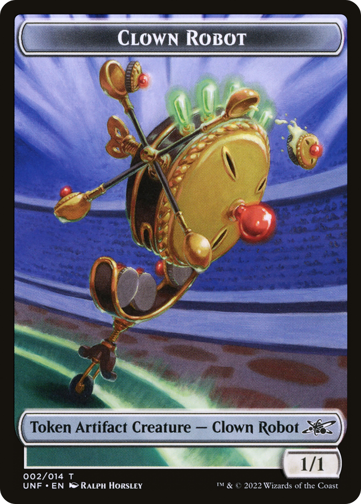 Clown Robot  [Foil]  (UNF-002) - [Unfinity Tokens] - Trinity Hobby