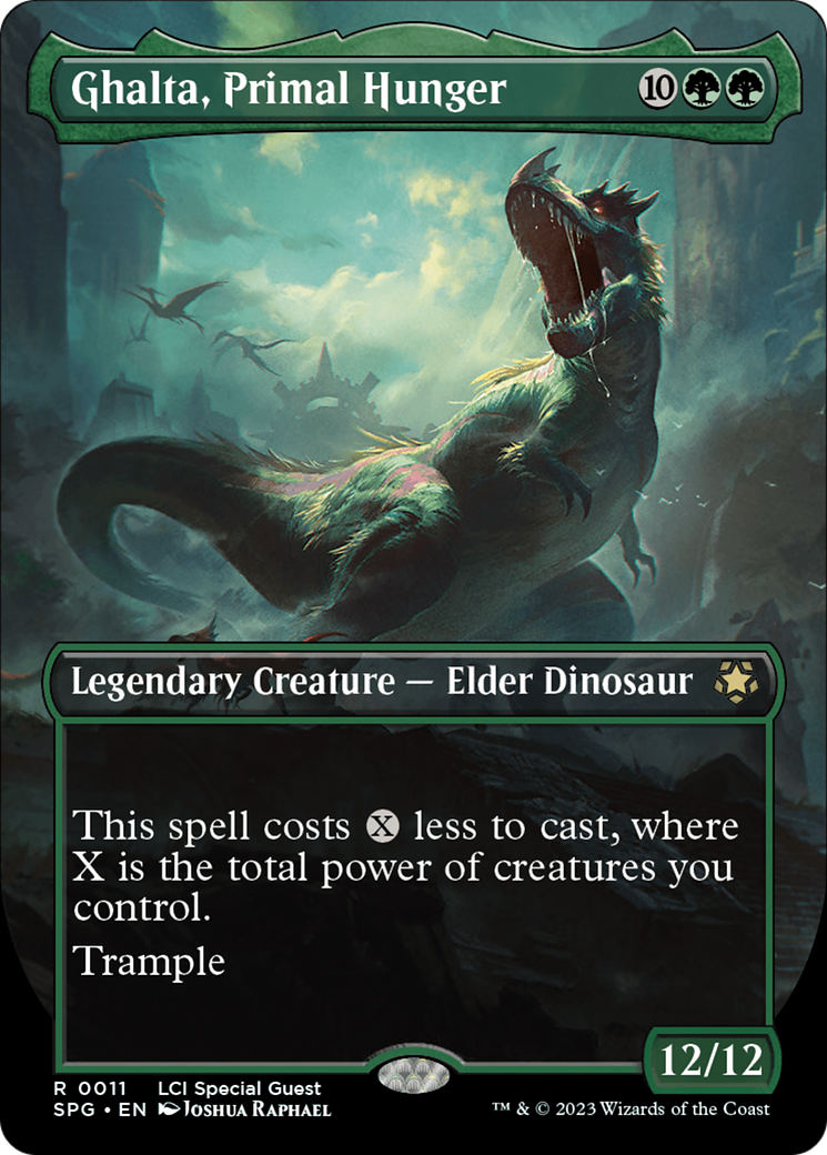 Ghalta, Primal Hunger (Borderless) [The Lost Caverns of Ixalan Special Guests] - Trinity Hobby