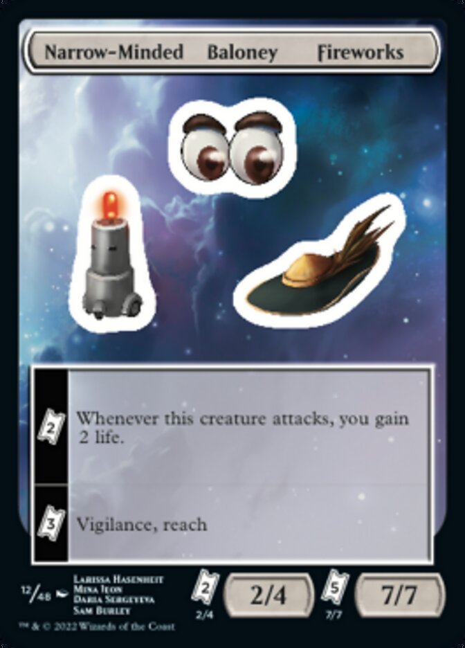 Narrow-Minded Baloney Fireworks [Unfinity Stickers] - Trinity Hobby
