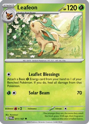 Leafeon (011/167) [Scarlet & Violet: Twilight Masquerade] - Trinity Hobby