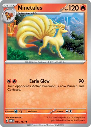 Ninetales (027/167) [Scarlet & Violet: Twilight Masquerade] - Trinity Hobby