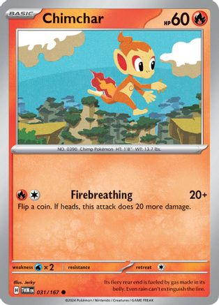 Chimchar (031/167) [Scarlet & Violet: Twilight Masquerade] - Trinity Hobby
