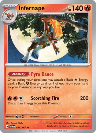 Infernape (033/167) [Scarlet & Violet: Twilight Masquerade] - Trinity Hobby