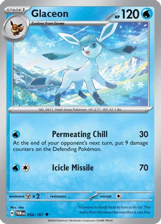 Glaceon (054/167) [Scarlet & Violet: Twilight Masquerade] - Trinity Hobby