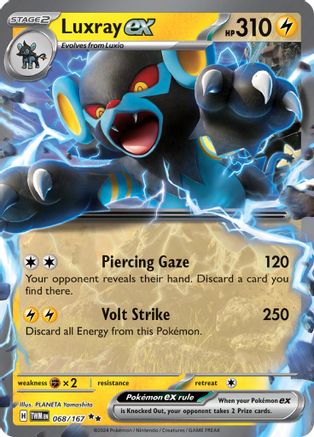 Luxray ex (068/167) [Scarlet & Violet: Twilight Masquerade] - Trinity Hobby