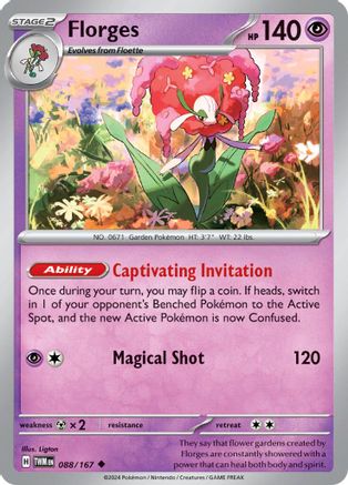 Florges (088/167) [Scarlet & Violet: Twilight Masquerade] - Trinity Hobby
