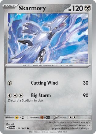 Skarmory (119/167) [Scarlet & Violet: Twilight Masquerade] - Trinity Hobby