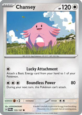 Chansey (133/167) [Scarlet & Violet: Twilight Masquerade] - Trinity Hobby