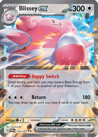 Blissey ex (134/167) [Scarlet & Violet: Twilight Masquerade] - Trinity Hobby