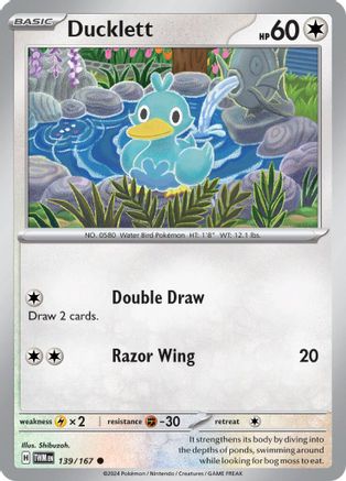 Ducklett (139/167) [Scarlet & Violet: Twilight Masquerade] - Trinity Hobby