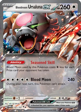 Bloodmoon Ursaluna ex (141/167) [Scarlet & Violet: Twilight Masquerade] - Trinity Hobby