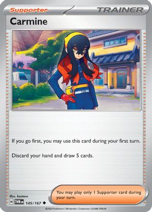 Carmine (145/167) [Scarlet & Violet: Twilight Masquerade] - Trinity Hobby