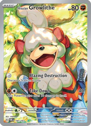 Hisuian Growlithe (181/167) [Scarlet & Violet: Twilight Masquerade] - Trinity Hobby