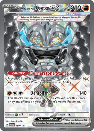 Cornerstone Mask Ogerpon ex (199/167) [Scarlet & Violet: Twilight Masquerade] - Trinity Hobby