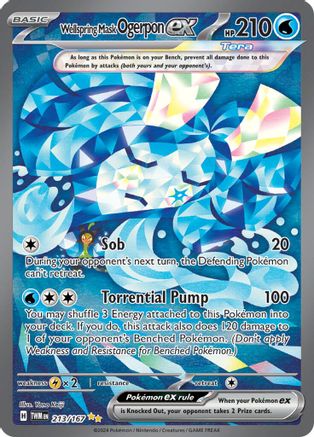 Wellspring Mask Ogerpon ex (213/167) [Scarlet & Violet: Twilight Masquerade] - Trinity Hobby