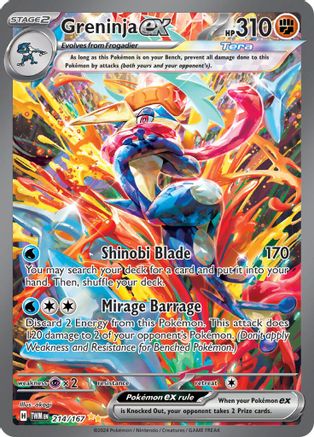 Greninja ex (214/167) [Scarlet & Violet: Twilight Masquerade] - Trinity Hobby
