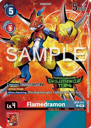 Flamedramon [BT8-012] (2024 Evolution Cup Top 4) [New Awakening Promos] - Trinity Hobby