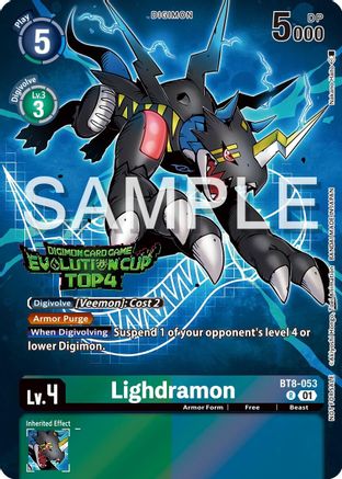Lighdramon [BT8-053] (2024 Evolution Cup Top 4) [New Awakening Promos] - Trinity Hobby