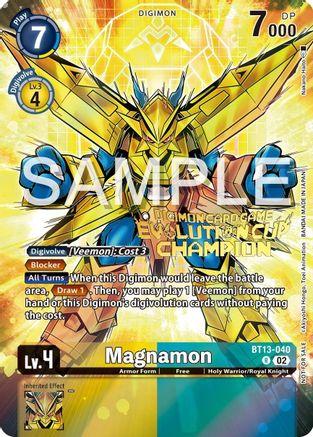 Magnamon [BT13-040] (2024 Evolution Cup Champion) [Versus Royal Knights Booster Promos] - Trinity Hobby