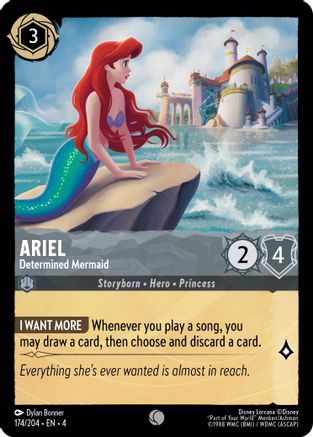 Ariel - Determined Mermaid (174/204) [Ursula's Return] - Trinity Hobby